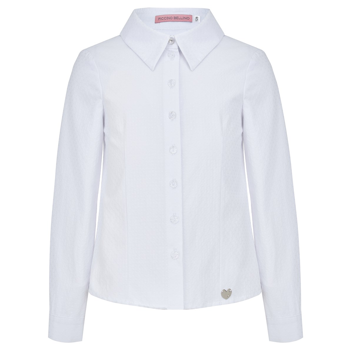 Блузка классическая жаккардовая, премиальная линия 05160