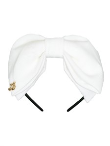 Ободок вельветовый, айвори 01070