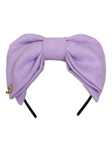 Ободок вельветовый, лавандовый 01071