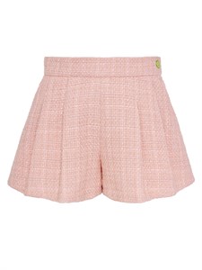 Шорты твидовые персиковые 07060