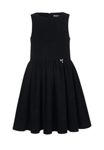 Сарафан из микровельвета, черный цвет 03232
