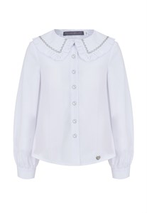 Блузка Пьеро с серебряной тесьмой, премиальная линия 05203