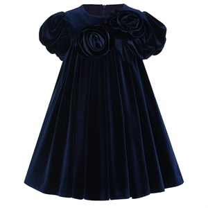 Платье с розами бархатное, премиальная линия 03361