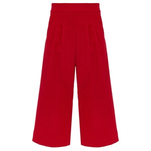 Брюки-кюлоты вельветовые красные 07061