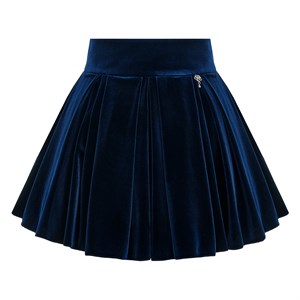 Юбка бархатная на кокетке, премиальная линия 04107