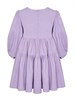 Платье вельветовое с воротником, лавандовое 03254