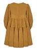 Платье вельветовое горчичное 03257