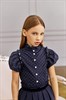 Блузка Король синий хлопок 05119