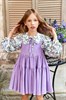Сарафан вельветовый, лавандовый 03259