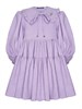 Платье вельветовое с воротником, лавандовое 03254
