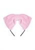 Ободок-бант розовый 01116
