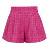 Шорты твидовые, малиновые 07063
